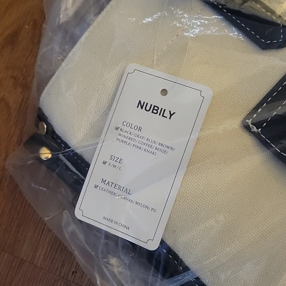 Nubily beige black laptop bag 15.6